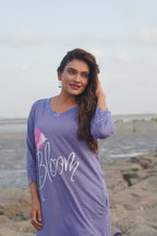 Elite Purple “bloom” Long Polo Lace Set | LPX05v02