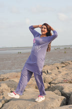 Elite Purple “bloom” Long Polo Lace Set | LPX05v02