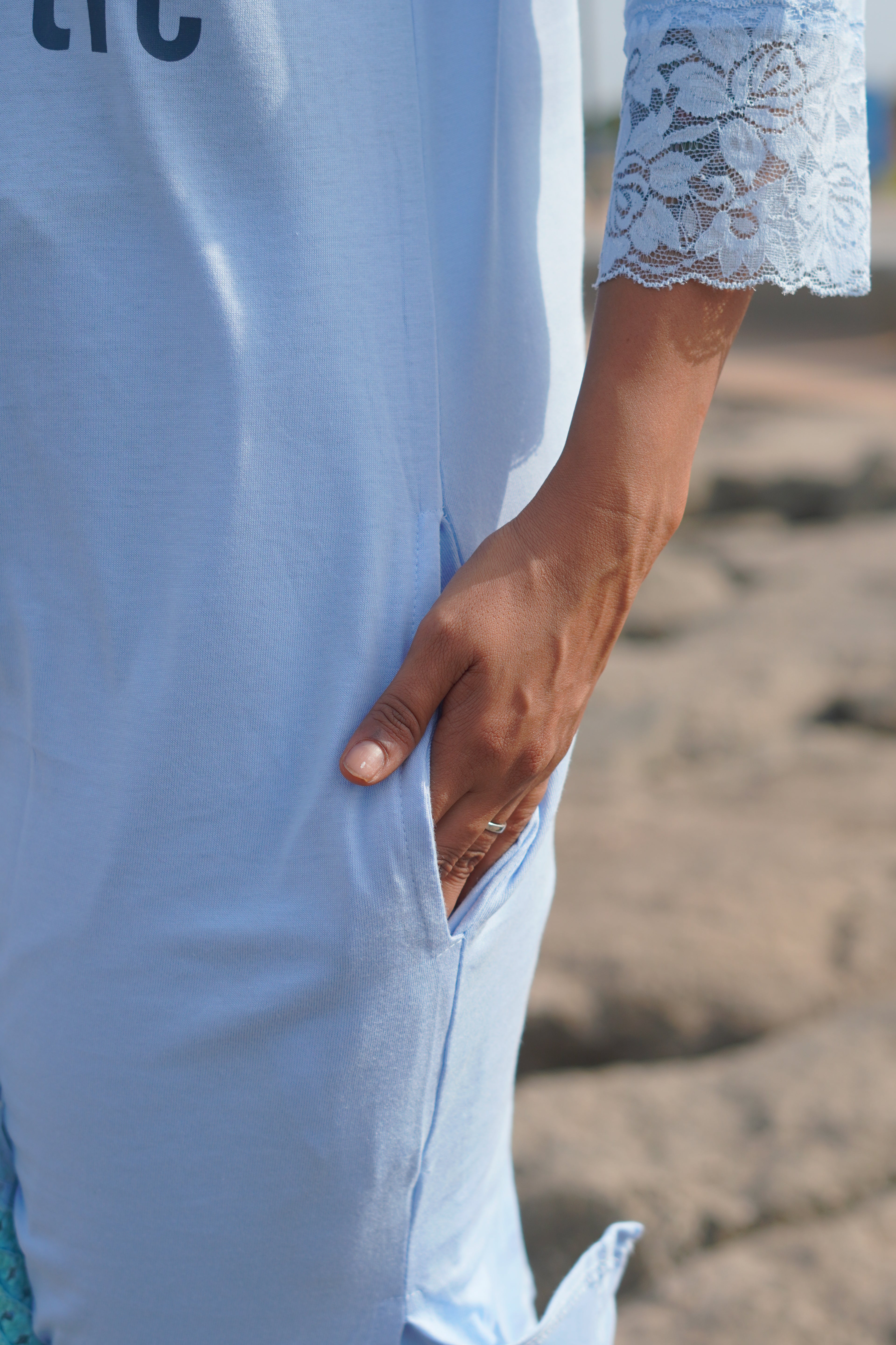 Elite-SkyBlue “authentic” Long Tee's Polo Lace Set | LPX05v04