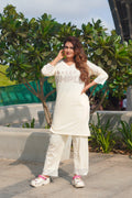 Lemon Yellow “Keep Simple” Long Tee's Polo Lace Set | LPX05v05
