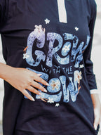 DarkBlack "Grow" Cotton Long T-Shirt Pyjama Set | LP06v01