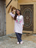 BabyPink "Let's Go" Cotton Long T-Shirt Pyjama Set | LP06v05