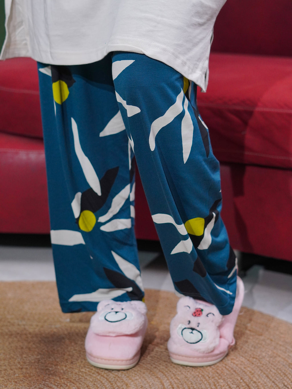 Off-White "True" Cotton Long T-Shirt Pyjama Set | LP06v09