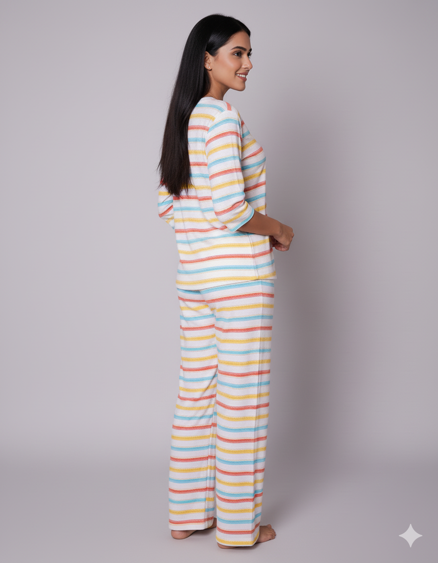 Rainbow Strips Pyjama Sets (CS1v02)