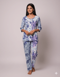 Cloudy Blue & White Pyjama Sets (CS1v07)