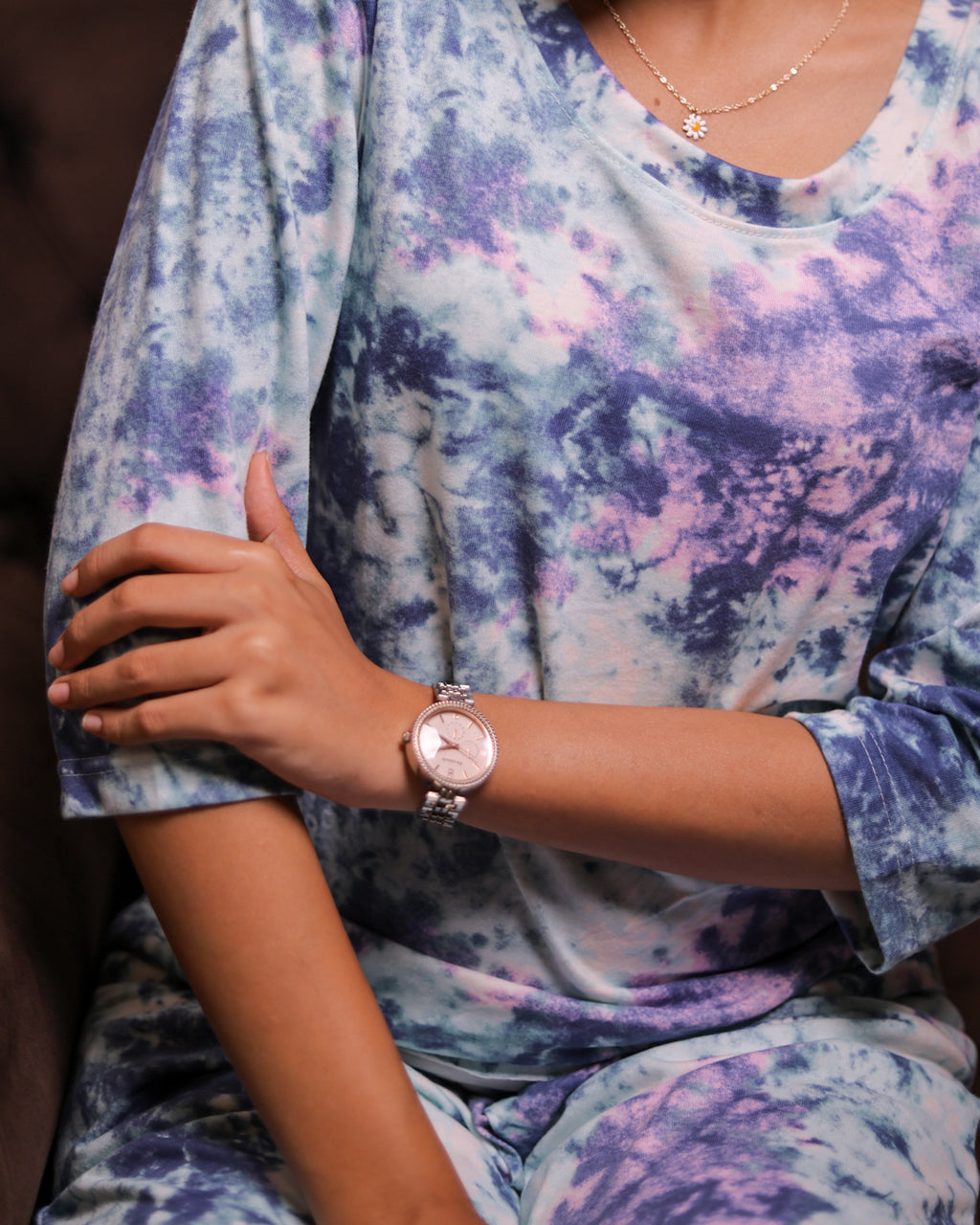 Cloudy Blue & White Pyjama Sets (CS1v07)