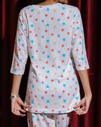 Multicolor Star Print Pyjama Sets (CS1v09)