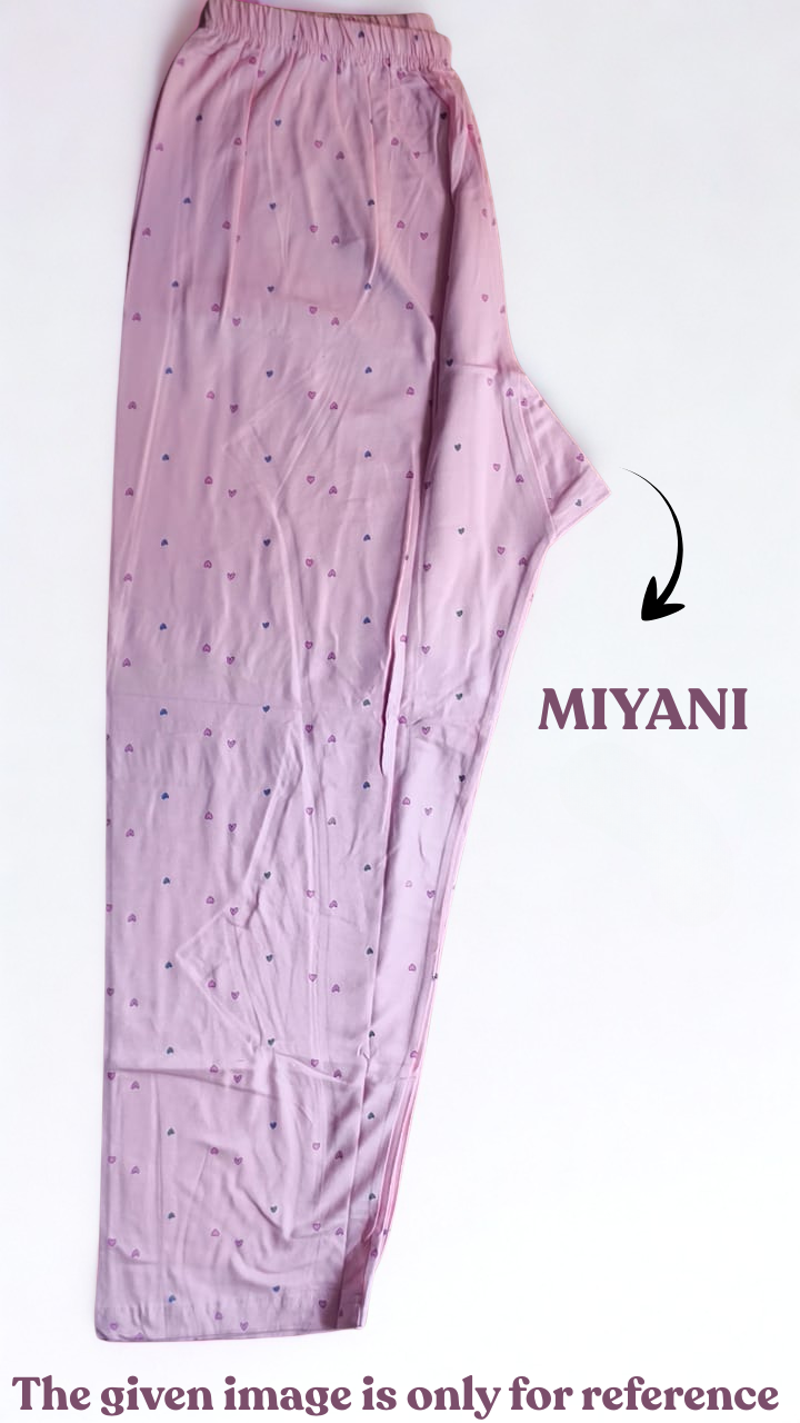 Full of Joy Pink Long T-Shirt Pajama Set (LP2v07)