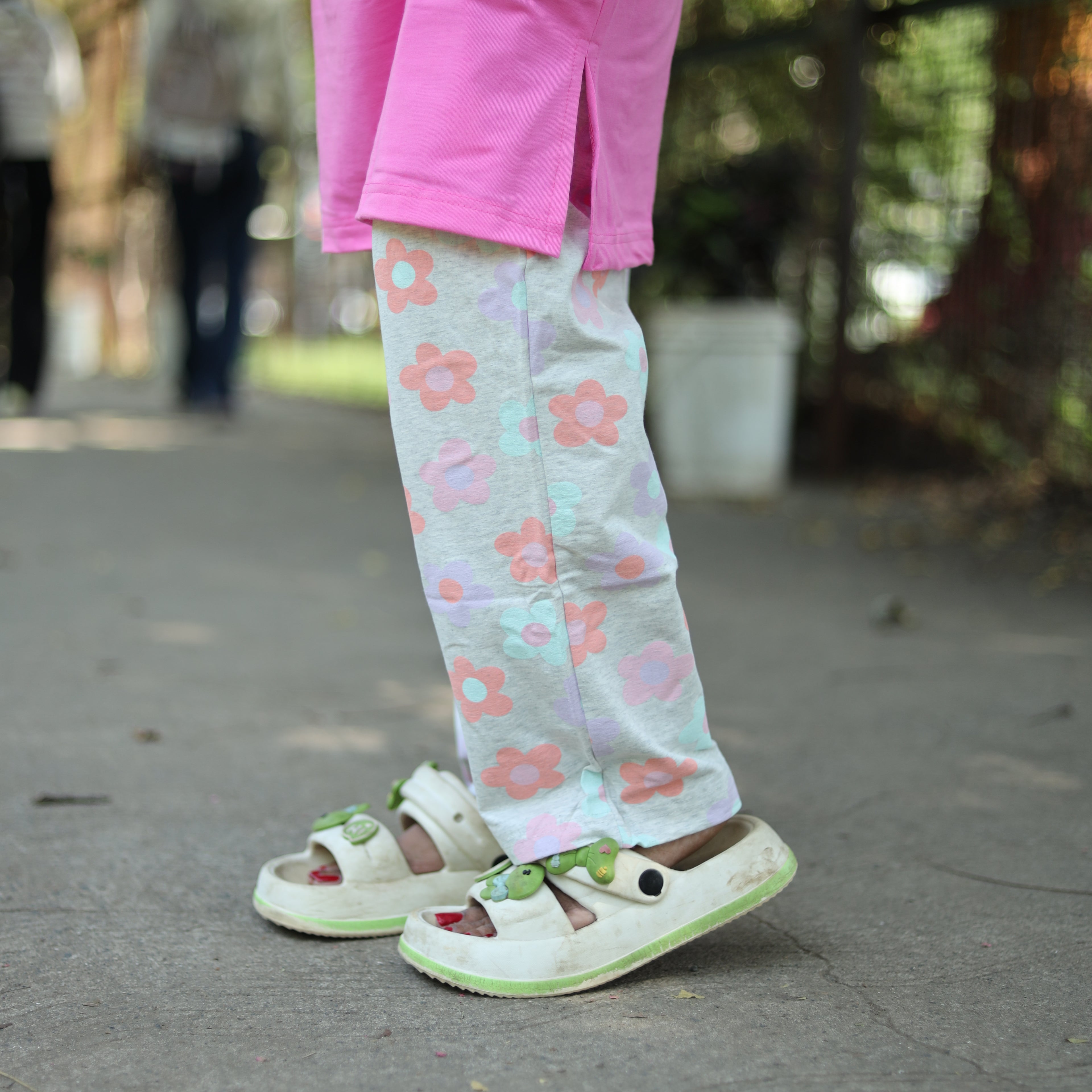 Full of Joy Pink Long T-Shirt Pajama Set (LP2v07)