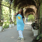 Sky Blue Long T-Shirt Pajama Set (LP2v10)