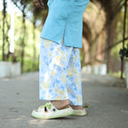 Sky Blue Long T-Shirt Pajama Set (LP2v10)