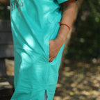 Dreaming Light Green Long T-Shirt Pajama Set (LP2v06)