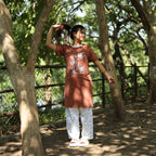 Cute & Lovely Coffee Long T-Shirt Pajama Set (LP2v05)