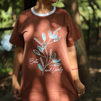 Cute & Lovely Coffee Long T-Shirt Pajama Set (LP2v05)