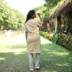 Bloom Skin Brown Long T-Shirt Pajama Set (LP2v04)