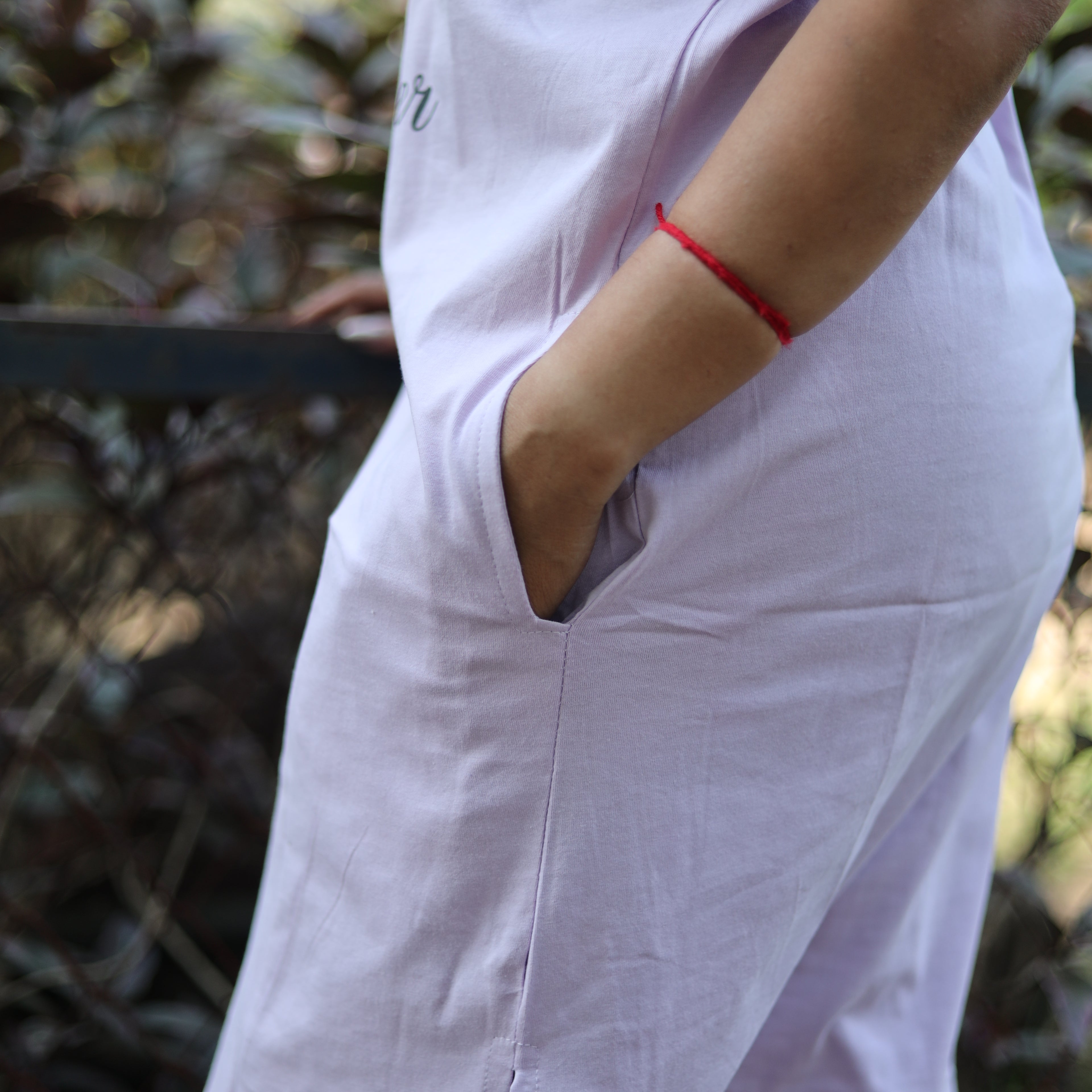 Beauty Purple Long T-Shirt Pajama Set (LP2v03)