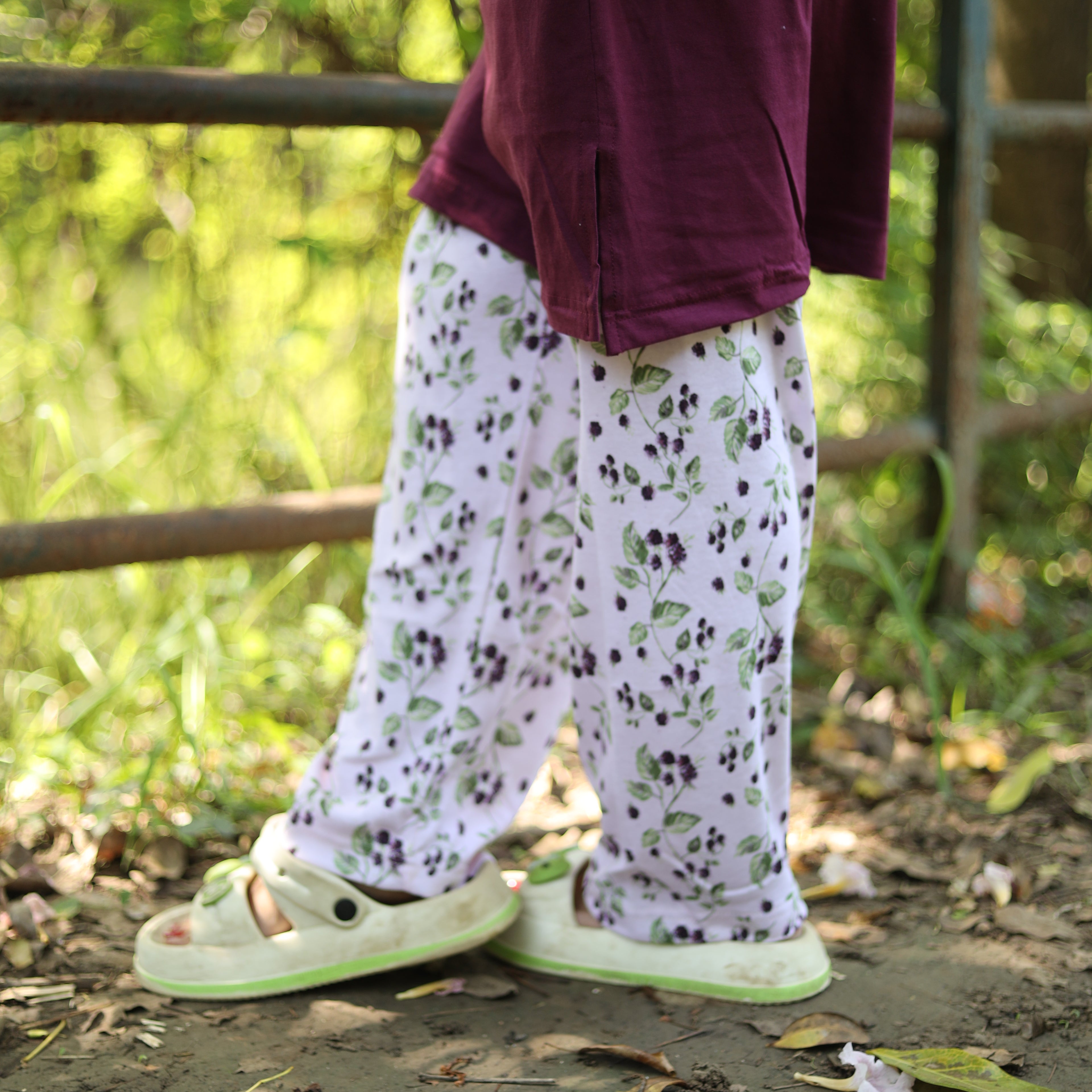 Signature Cherry Red Long T-Shirt Pyjama Set (LP3v03)