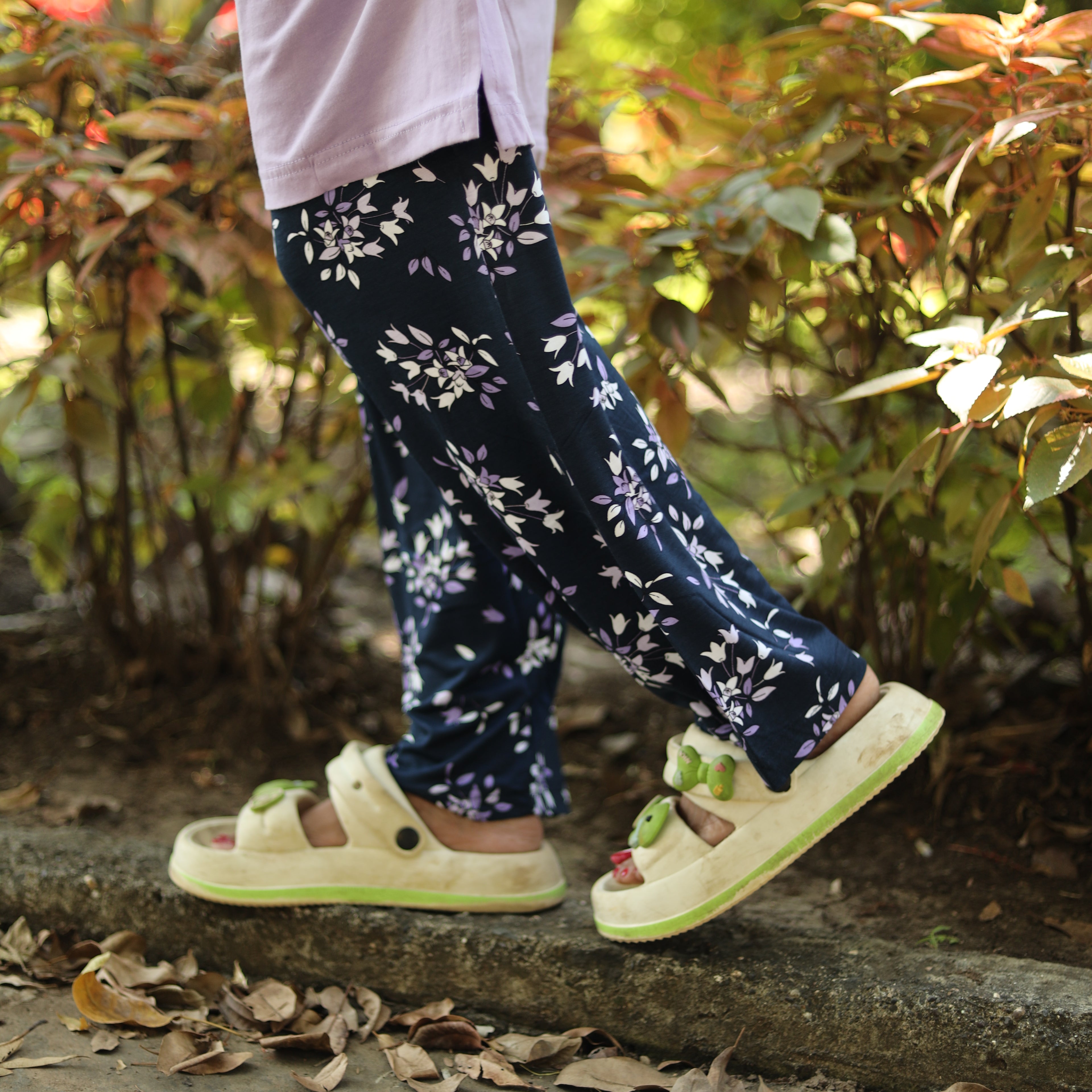 Purple Do It Long T-Shirt Pyjama Set (LP3v01)