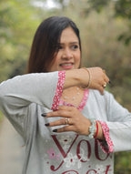 Elite Grey You Got This Long T-shit Pyjama Set (Lp04v04)