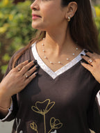 Elite Black "Keep Going" Long T-shirt Pyjama Set (Lp04v10)