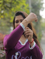 Maroon Choose-Joy T-shirt Pyjama Set (LP04v05)