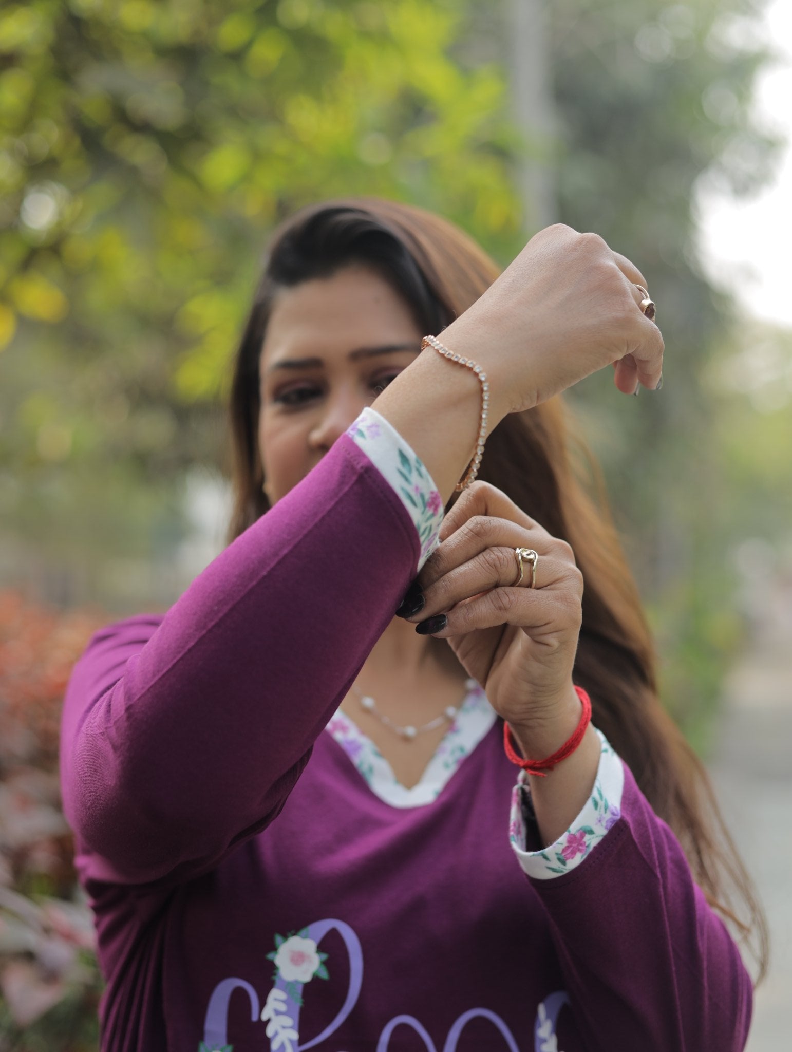 Maroon Choose-Joy T-shirt Pyjama Set (LP04v05)