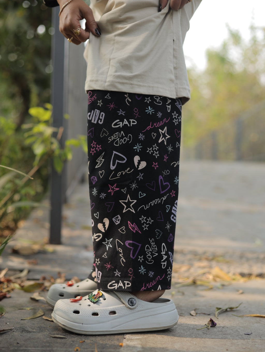 Elite Grey Good Vibes Long T-shirt Pyjama Set (Lp04v09)