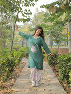 Green You Don't Have Long T-shirt Pyjama Set (Lp04v08)