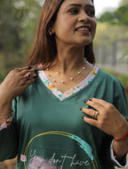 Green You Don't Have Long T-shirt Pyjama Set (Lp04v08)