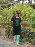 Success Green Long T-Shirt Pajama Set (LP2v11)