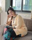 Good Vibes Yellow Long Polo Pajama (MTPS1v12)