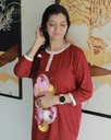 Cherry Red Long Polo Pajama (MTPS1v13)