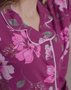 Maroon Floral Print - Pajama Set (MTF2v01)