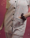 Cadet Gray Pear Fruit design - Pajama Set (MTF2v12)