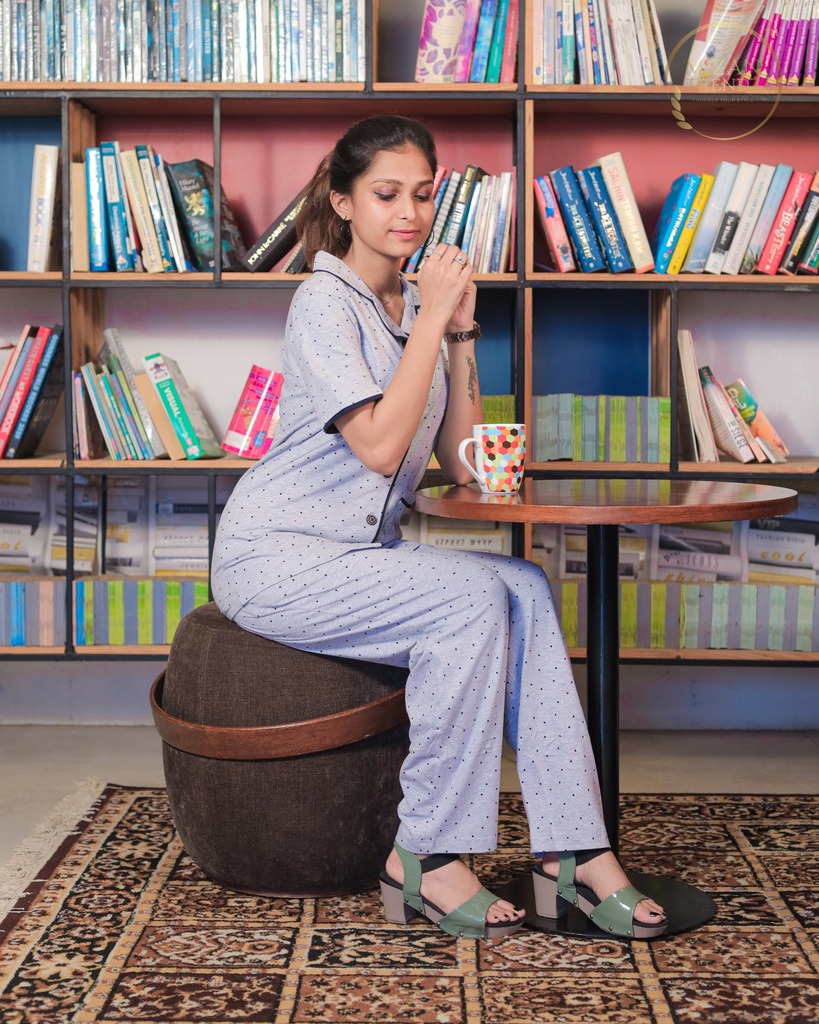 Polka Dot - Front Open PJ Set (MTFB1v05) 