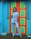 Heart Design Print - Front Open Pajama (MTFB1v11)