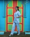Heart Design Print - Front Open Pajama (MTFB1v11)
