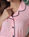 Paisley Peach - Front Open Pajama (MTFB1V09)