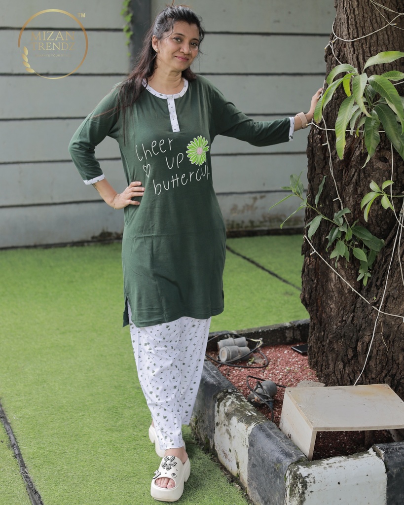 JUNGLE GREEN LONG POLO PAJAMA (MTPS1v01) 