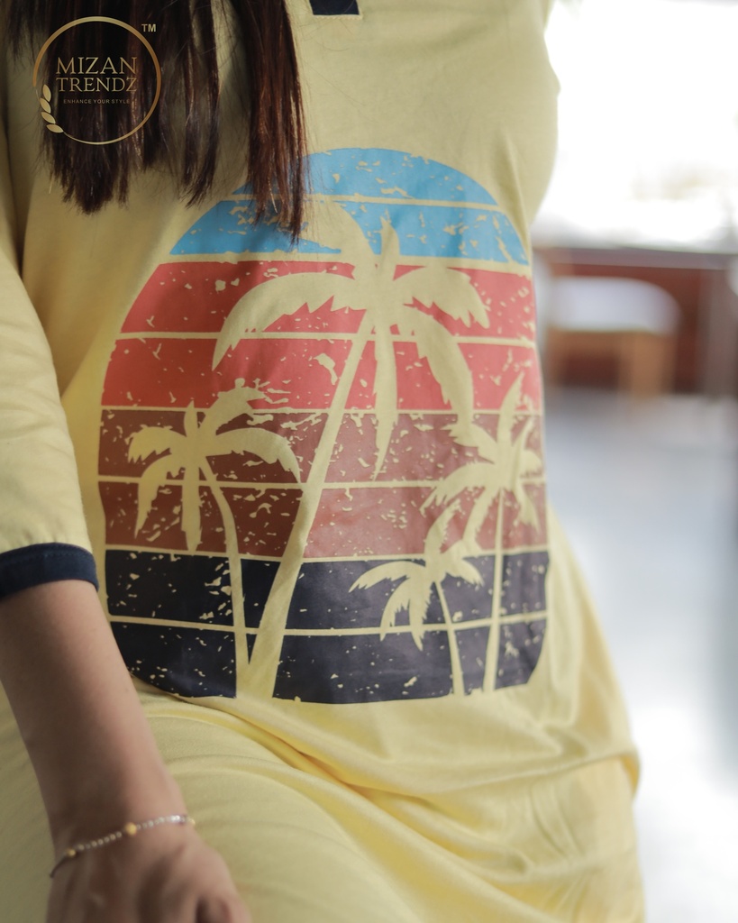 Yellow Long Polo Pajama's (MTPS1v06)