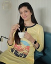 Yellow Long Polo Pajama's (MTPS1v06)