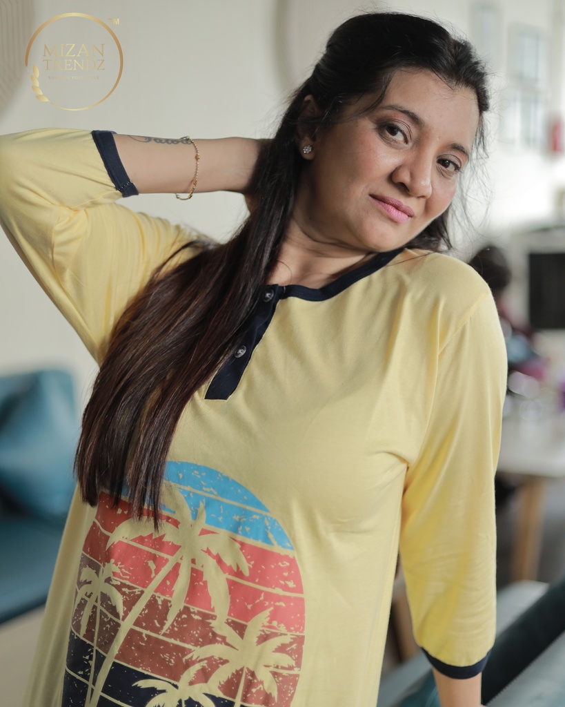 Yellow Long Polo Pajama's (MTPS1v06)