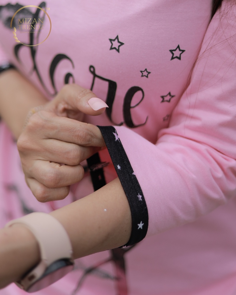 Baby Pink Long Polo Pajama (MTPS1v07)