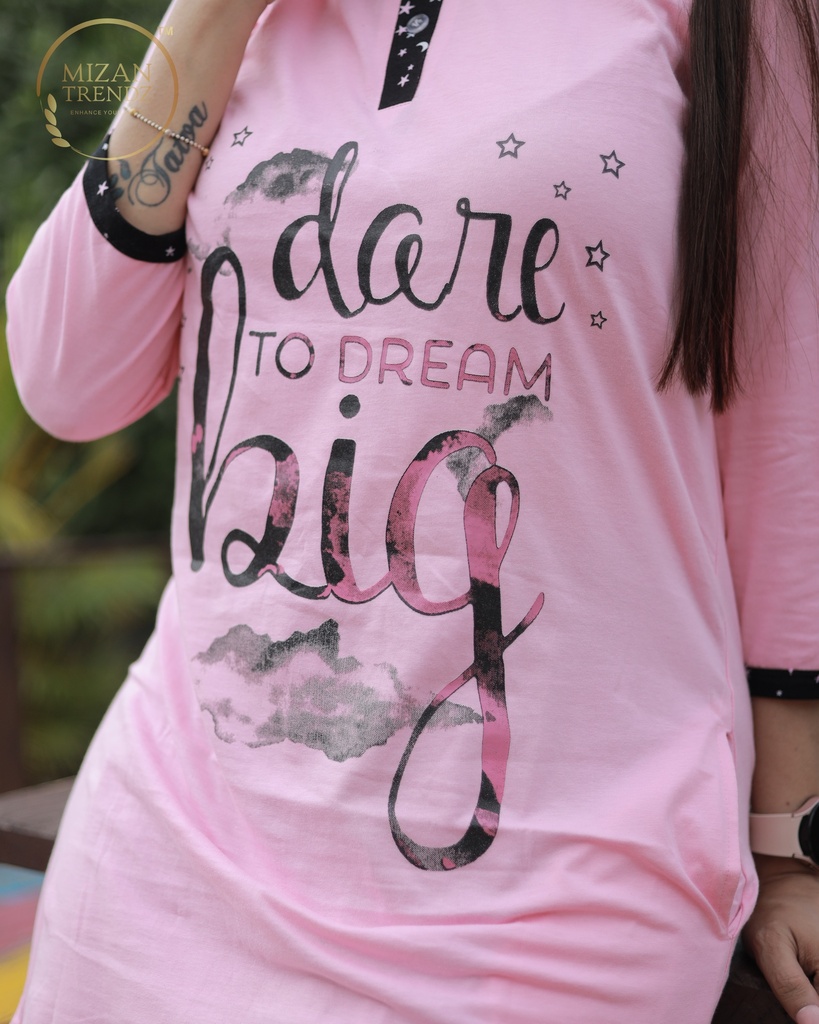 Baby Pink Long Polo Pajama (MTPS1v07)