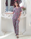 Rainbow Floral Print - Front Open Pajama (MTFB1v02) 
