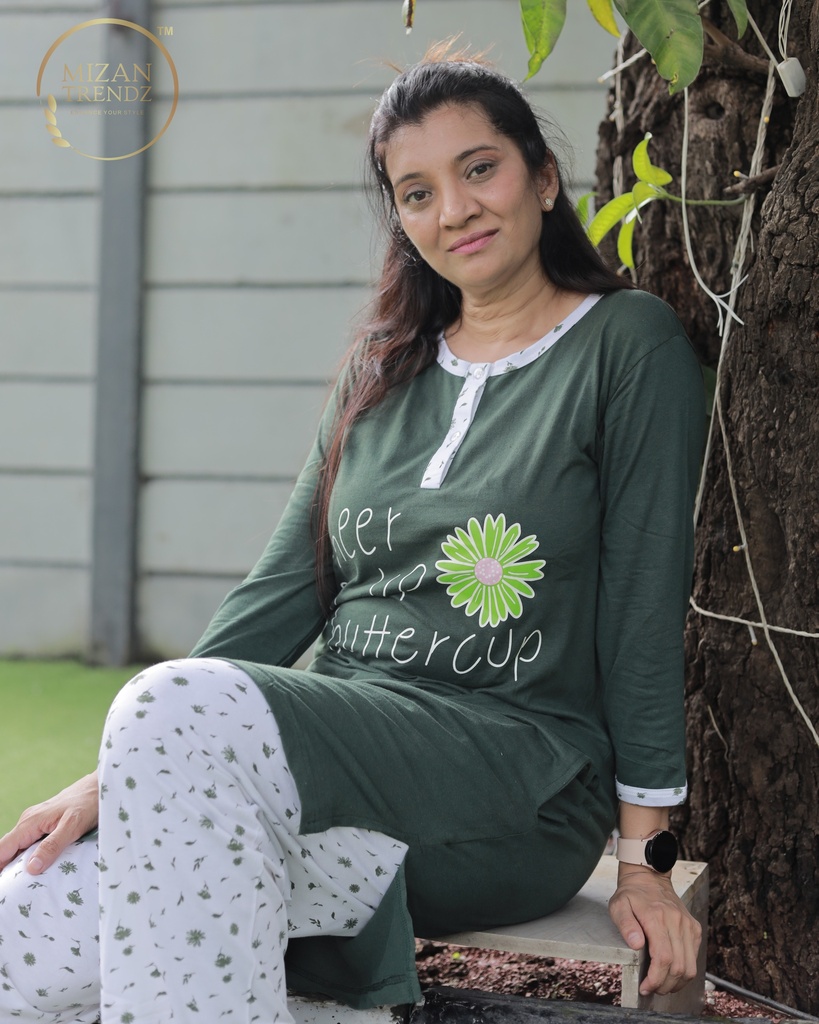 Jungle Green Long Polo Pajama (MTP1v01) 