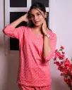 Overjoyed Pink-Flower Co-ord Set (CS1v05) 