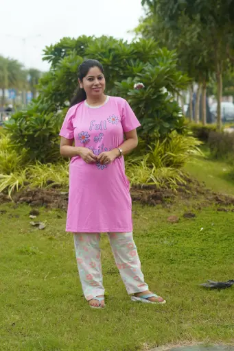 Full Of Joy Pink Long-Polo Set (LP2v07)