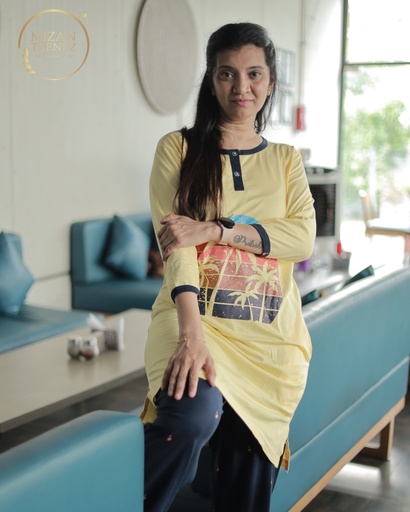 Lemon Yellow Long Polo Pajama's (MTP1v06)