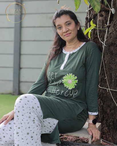 Jungle Green Long Polo Pajama (MTP1v01) 